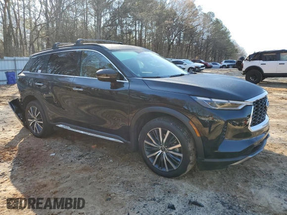 2024 Infiniti QX60 Autograph with VIN 5N1DL1HU6RC344915, listed as a Copart auction lot 48544125 with 7,927 mi miles and Salvage title. Bid and sale history available at DreamBid. Image 4.
