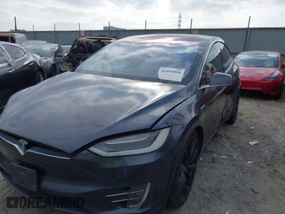 2016 Tesla Model X P90D with VIN 5YJXCAE45GF001485, listed as a IAAI auction lot 41994096 with 88,103 mi miles. Bid and sale history available at carsss.com. Image 19.