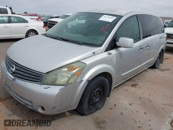 2009 Nissan Quest with VIN 5N1BV28U39N107777, listed as a IAAI auction lot 41774389 with 194,902 mi miles and . Bid and sale history available at DreamBid. Image 2.