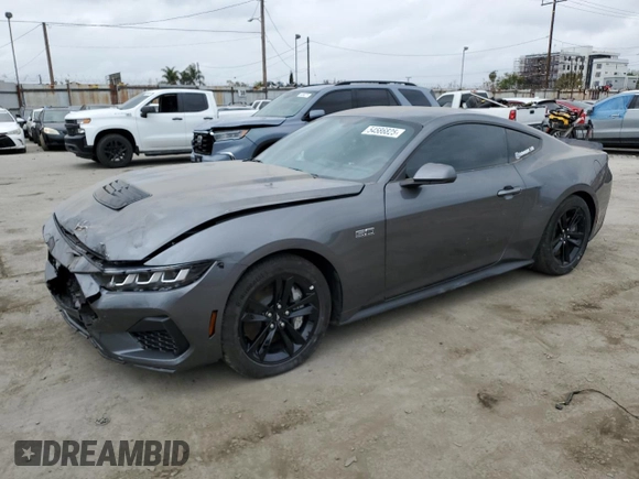 2024 Ford Mustang GT with VIN 1FA6P8CF2R5411295, listed as a Copart auction lot 54586825 with 12,307 mi miles and Salvage Title. Bid and sale history available at carsss.com. Image 1.