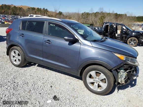 2013 Kia Sportage LX with VIN KNDPB3A27D7350684, listed as a Copart auction lot 46398255 with 110,505 mi miles and Salvage Title. Bid and sale history available at carsss.com. Image 4.