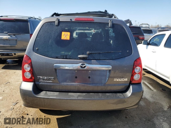 2006 Mazda Tribute S with VIN 4F2YZ06166KM08346, listed as a Copart auction lot 46318214 with 78,615 mi miles and Salvage Title. Bid and sale history available at DreamBid. Image 6.