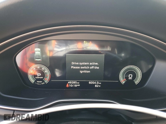 2023 Audi A4 S line Premium Plus with VIN WAUEAAF43PN006551, listed as a Copart auction lot 53421805 with 49,285 mi miles and Salvage Title. Bid and sale history available at DreamBid. Image 9.