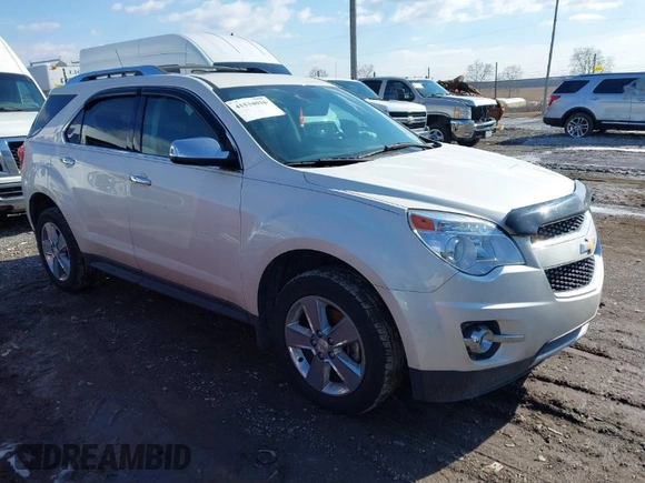 2013 Chevrolet Equinox LTZ with VIN 1GNALFEK3DZ123471, listed as a IAAI auction lot 41534016 with 121,620 mi miles. Bid and sale history available at carsss.com. Image 1.