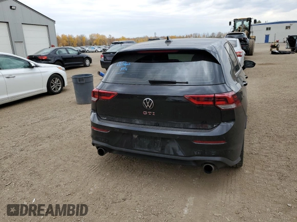 2022 Volkswagen Golf GTI Autobahn with VIN WVW687CDXNW170929, listed as a Copart auction lot 77160634 with 35,235 mi miles and Salvage Title. Bid and sale history available at carsss.com. Image 6.