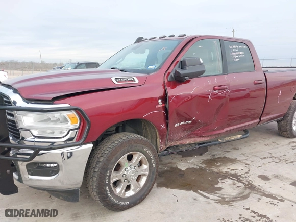 2021 Ram 2500 Big Horn with VIN 3C6UR5JL2MG649918, listed as a IAAI auction lot 41282327 with 75,709 mi miles. Bid and sale history available at carsss.com. Image 6.