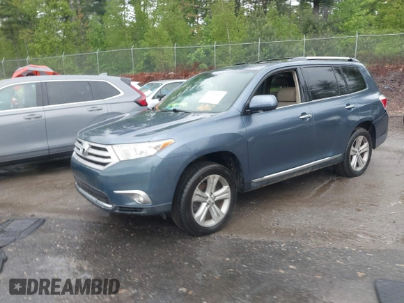 2012 Toyota Highlander Limited with VIN 5TDDK3EH8CS173407, listed as a IAAI auction lot 42327833 with 128,909 mi miles and . Bid and sale history available at DreamBid. Image 2.