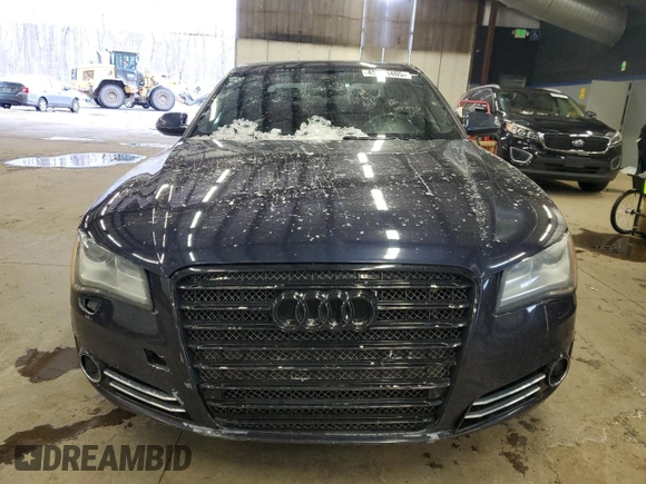2013 Audi A8 3.0L with VIN WAUAGAFD6DN019898, listed as a Copart auction lot 45758405 with 105,190 mi miles and Clean title. Bid and sale history available at DreamBid. Image 5.