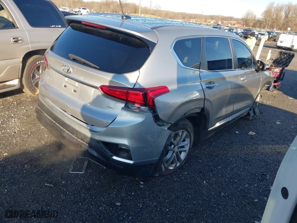 2020 Hyundai Santa Fe SE with VIN 5NMS2CAD7LH280610, listed as a IAAI auction lot 41128728 with 52,695 mi miles. Bid and sale history available at carsss.com. Image 4.