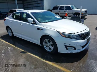 2015 Kia Optima LX with VIN KNAGM4A73F5630867, listed as a IAAI auction lot 42529077 with 191,928 mi miles and . Bid and sale history available at DreamBid. Image 1.