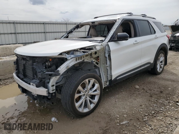 2022 Ford Explorer Platinum with VIN 1FM5K8HC0NGC02750, listed as a Copart auction lot 51344445 with 71,848 mi miles and Salvage Title. Bid and sale history available at carsss.com. Image 1.