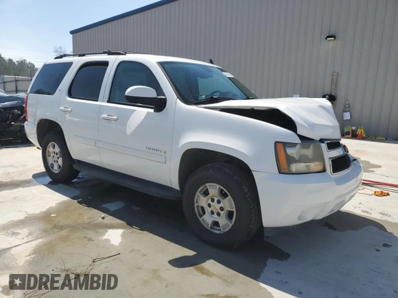 2007 Chevrolet Tahoe LS with VIN 1GNFC13J87R284146, listed as a Copart auction lot 49843285 with 252,038 mi miles and Salvage title. Bid and sale history available at DreamBid. Image 4.
