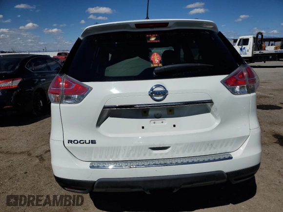 2016 Nissan Rogue S with VIN KNMAT2MT6GP593795, listed as a Copart auction lot 48928495 with 198,986 mi miles and Salvage Title. Bid and sale history available at carsss.com. Image 6.