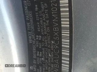 2011 BMW 1 Series 135i with VIN WBAUC9C5XBVM10215, listed as a Copart auction lot 41676675 with Not provided miles and Clean title. Bid and sale history available at DreamBid. Image 12.