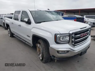 2018 GMC Sierra 1500 SLT with VIN 3GTP1NEC7JG217151, listed as a IAAI auction lot 41737753 with 106,861 mi miles and . Bid and sale history available at DreamBid. Image 1.