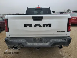 2025 Ram 1500 with VIN 1C6SRFNP3SN608731, listed as a Copart auction lot 42636735 with 7,736 mi miles and Salvage title. Bid and sale history available at DreamBid. Image 6.