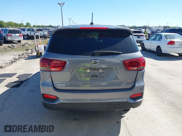 2019 Kia Sorento L with VIN 5XYPG4A3XKG605229, listed as a IAAI auction lot 41827291 with 59,594 mi miles. Bid and sale history available at carsss.com. Image 17.