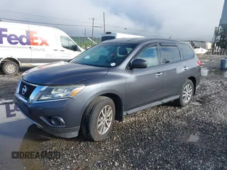 2014 Nissan Pathfinder S with VIN 5N1AR2MN6EC638430, listed as a IAAI auction lot 42326218 with 157,453 mi miles and . Bid and sale history available at DreamBid. Image 2.