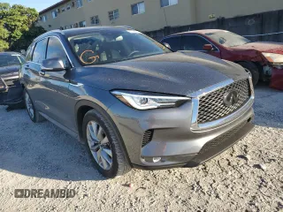 2021 Infiniti QX50 LUXE with VIN 3PCAJ5BB4MF109257, listed as a Copart auction lot 65144992 with 16,645 mi miles. Bid and sale history available at carsss.com. Image 1.