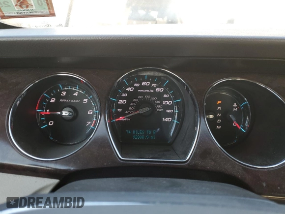 2012 Ford Taurus Limited with VIN 1FAHP2JW1CG137088, listed as a Copart auction lot 88427755 with 92,888 mi miles and Salvage title. Bid and sale history available at DreamBid. Image 9.