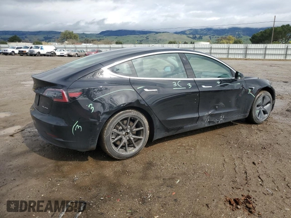 2019 Tesla Model 3 Long Range with VIN 5YJ3E1EB8KF384533, listed as a Copart auction lot 48557255 with 73,768 mi miles and Salvage Title. Bid and sale history available at carsss.com. Image 3.