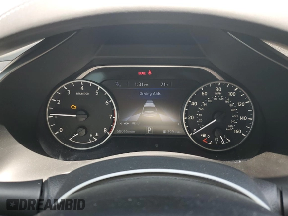 2020 Nissan Murano S with VIN 5N1AZ2AJ8LN151264, listed as a Copart auction lot 55690195 with 58,065 mi miles and Salvage title. Bid and sale history available at DreamBid. Image 9.