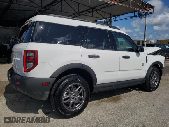2025 Ford Bronco Sport Big Bend with VIN 3FMCR9BN0SRE09078, listed as a Copart auction lot 62076265 with 7,622 mi miles and Clean title. Bid and sale history available at DreamBid. Image 3.