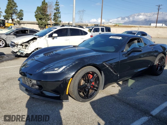 2017 Chevrolet Corvette 1LT with VIN 1G1YB2D7XH5104471, listed as a Copart auction lot 49698525 with 82,705 mi miles and Salvage Title. Bid and sale history available at carsss.com. Image 1.