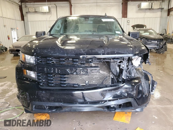 2021 Chevrolet Silverado 1500 Custom with VIN 1GCPYBEH9MZ171784, listed as a Copart auction lot 83081484 with 94,772 mi miles and Salvage Title. Bid and sale history available at DreamBid. Image 5.