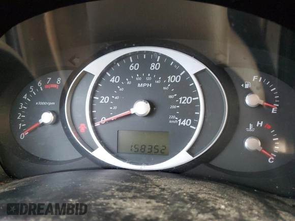 2007 Hyundai Tucson SE with VIN KM8JN12D17U520069, listed as a Copart auction lot 84058614 with 158,352 mi miles and Salvage Title. Bid and sale history available at carsss.com. Image 9.