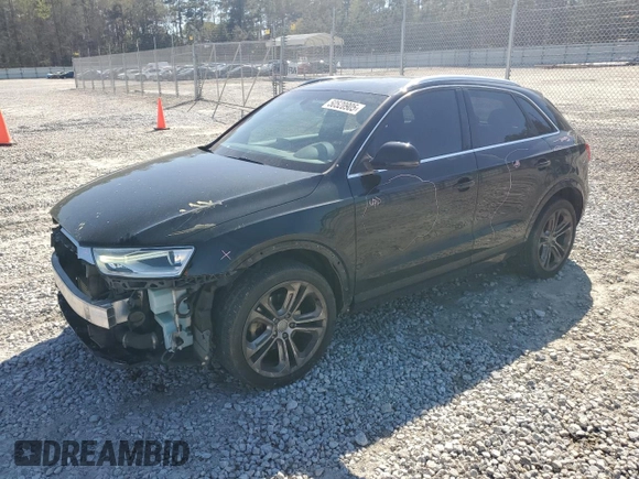 2016 Audi Q3 Premium Plus with VIN WA1EFCFS0GR015502, listed as a Copart auction lot 50520905 with 101,504 mi miles and Salvage Title. Bid and sale history available at carsss.com. Image 1.