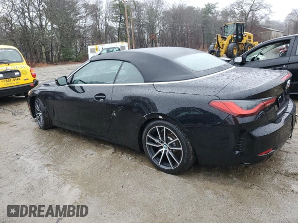 2024 BMW 4 Series 430i z VIN WBA23AT09RCN57810, wystawiony jako Copart lot #84452014 z przebiegiem Nie podano mil oraz Szkoda całkowita • Salvage title. Historia ofert i sprzedaży dostępna na DreamBid. Obrazek 2.