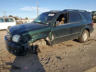 2001 Toyota Sequoia Limited with VIN 5TDBT48A91S016300, listed as a Copart auction lot 42141795 with 193,594 mi miles and Salvage Title. Bid and sale history available at carsss.com. Image 1.