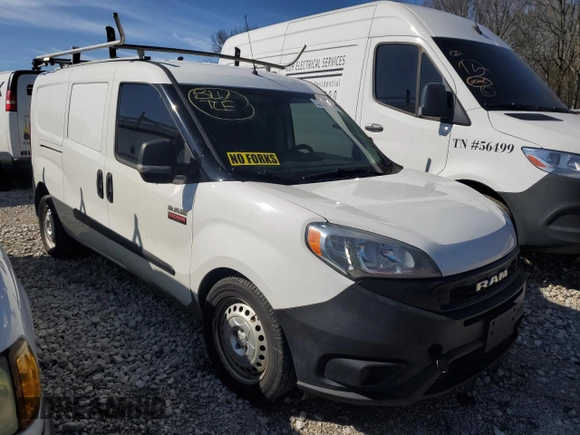 2020 Ram ProMaster City Cargo Van Tradesman with VIN ZFBHRFAB1L6P57635, listed as a Copart auction lot 49178445 with 142,326 mi miles and Clean Title. Bid and sale history available at carsss.com. Image 4.