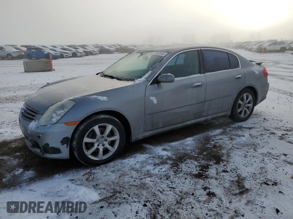 2006 Infiniti G35 z VIN JNKCV51F06M613752, wystawiony jako Copart lot #49462945 z przebiegiem 255 599 mil mil oraz Szkoda całkowita • Salvage title. Historia ofert i sprzedaży dostępna na DreamBid. Obrazek 1.