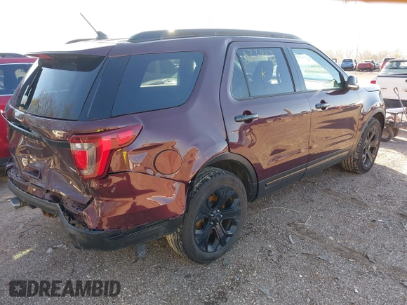 2019 Ford Explorer Sport with VIN 1FM5K8GT2KGA33912, listed as a IAAI auction lot 41979858 with 118,894 mi miles and . Bid and sale history available at DreamBid. Image 4.