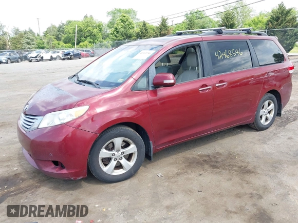 2014 Toyota Sienna Limited z VIN 5TDDK3DC6ES073282, wystawiony jako IAAI lot #42468546 z przebiegiem 278 905 mil mil oraz . Historia ofert i sprzedaży dostępna na DreamBid. Obrazek 19.