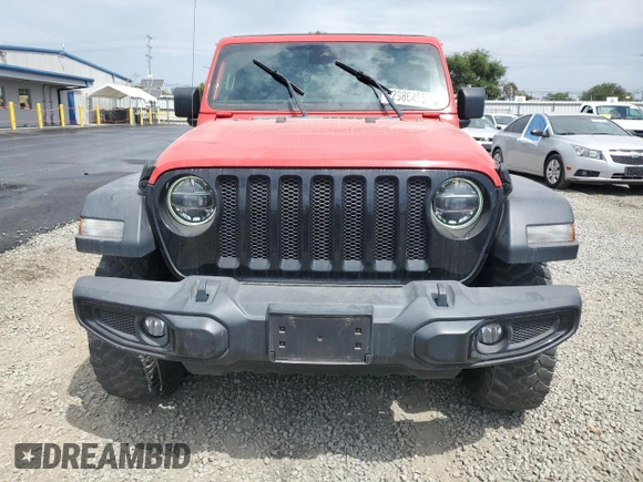 2021 Jeep Wrangler Unlimited Willys with VIN 1C4HJXDM8MW603982, listed as a Copart auction lot 52986495 with 80,474 mi miles and Salvage title. Bid and sale history available at DreamBid. Image 5.
