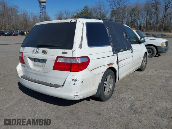 2007 Honda Odyssey EX-L z VIN 5FNRL38637B436216, wystawiony jako IAAI lot #41714246 z przebiegiem Nie podano mil oraz . Historia ofert i sprzedaży dostępna na DreamBid. Obrazek 4.