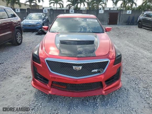 2018 Cadillac CTS-V Sedan with VIN 1G6A15S64J0127287, listed as a Copart auction lot 44023455 with 48678 miles and Clean Title. Bid and sale history available at carsss.com. Image 5.