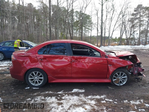 2016 Mitsubishi Lancer SE with VIN JA32V2FW7GU004159, listed as a IAAI auction lot 41401386 with 100,536 mi miles. Bid and sale history available at carsss.com. Image 12.