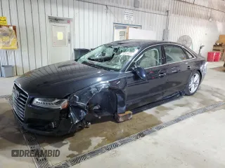 2016 Audi A8 Sport with VIN WAU43AFDXGN004897, listed as a Copart auction lot 63614425 with Not provided miles and Salvage title. Bid and sale history available at DreamBid. Image 1.