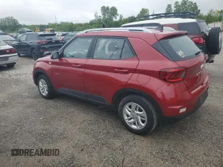 2020 Hyundai Venue SEL with VIN KMHRC8A36LU015522, listed as a Copart auction lot 53579694 with 43,841 mi miles and Salvage Title. Bid and sale history available at DreamBid. Image 2.