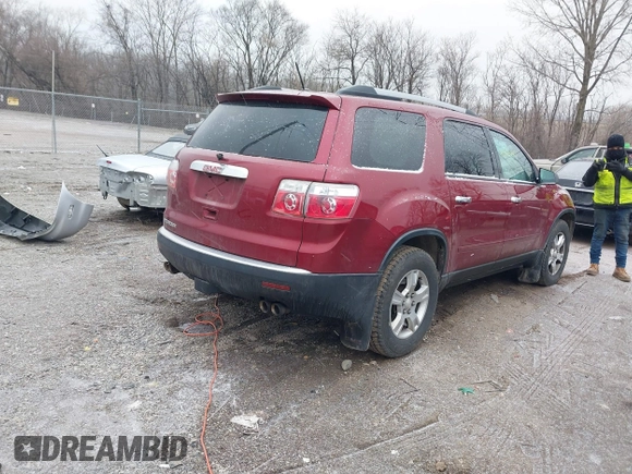 2011 GMC Acadia SL with VIN 1GKKRNED3BJ257940, listed as a IAAI auction lot 41564647 with 180,664 mi miles and . Bid and sale history available at carsss.com. Image 4.
