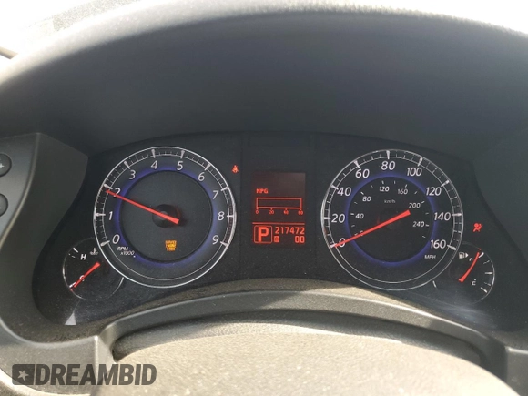 2010 Infiniti EX Journey with VIN JN1AJ0HP7AM701456, listed as a Copart auction lot 75637024 with 217,472 mi miles and Salvage Title. Bid and sale history available at DreamBid. Image 9.