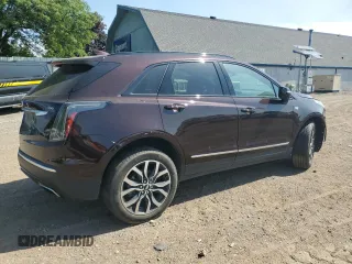 2021 Cadillac XT5 AWD Sport with VIN 1GYKNGRS8MZ152739, listed as a Copart auction lot 60675705 with 51,669 mi miles and Salvage title. Bid and sale history available at DreamBid. Image 3.