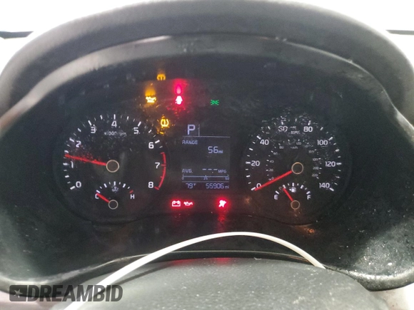 2023 Kia Rio LX with VIN 3KPA24AD0PE615673, listed as a Copart auction lot 70046634 with 55,906 mi miles and Salvage Title. Bid and sale history available at DreamBid. Image 9.