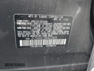2022 Subaru Forester z VIN JF2SKAAC9NH410405, wystawiony jako IAAI lot #41636802 z przebiegiem 87 056 mil mil oraz . Historia ofert i sprzedaży dostępna na DreamBid. Obrazek 9.