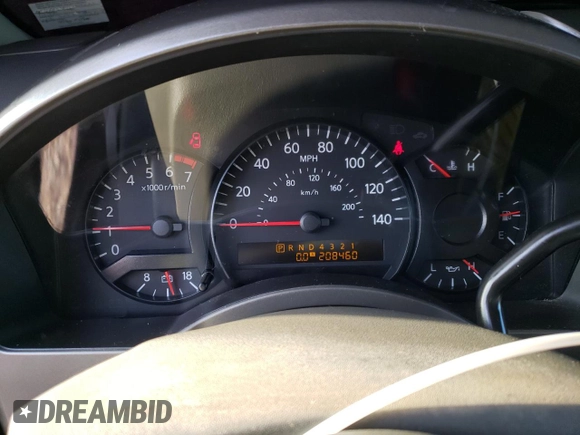 2005 Nissan Titan XE with VIN 1N6AA07A95N515022, listed as a Copart auction lot 53654225 with 208,460 mi miles and Salvage Title. Bid and sale history available at DreamBid. Image 9.