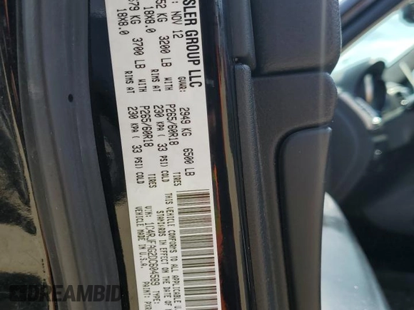 2013 Jeep Grand Cherokee Laredo with VIN 1C4RJFAG2DC604589, listed as a Copart auction lot 54268625 with 186,746 mi miles and Non Repairable. Bid and sale history available at carsss.com. Image 13.